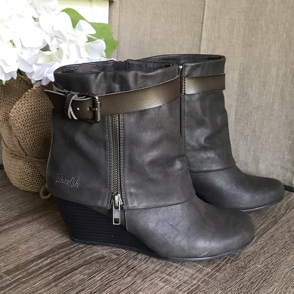 Blowfish Shoes - Blowfish Brown Leather Ankle Booties